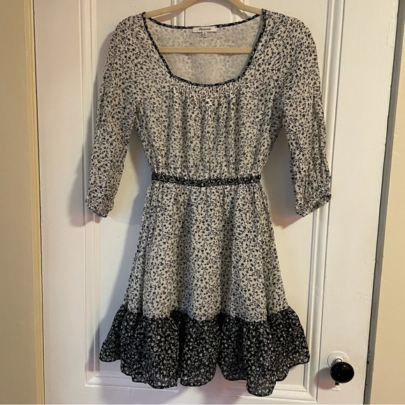 Madewell Pattern-Mix Ruffle-Hem Dress Garden Toile - Picture 5 of 6